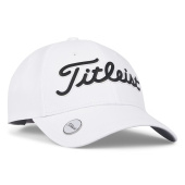 Titleist Womens Players Performance Ball Marker Cap 2025 - White/Black Titleist Womens Players Performance Ball Marker Cap 2025 - White/Black