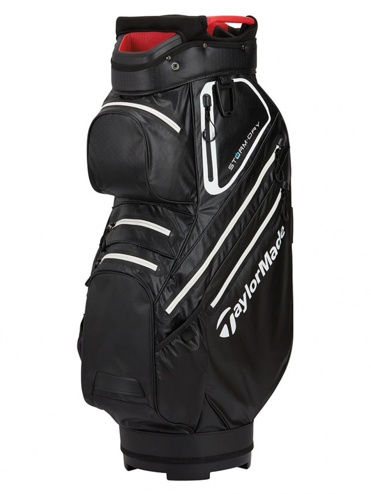 Taylormade Storm Dry Cartbag 2023 - Black/White/Red