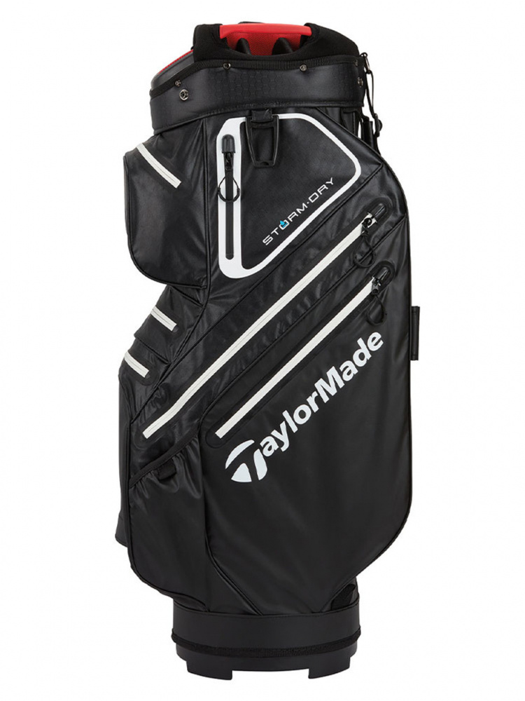Taylormade Storm Dry Cartbag 2023 - Black/White/Red