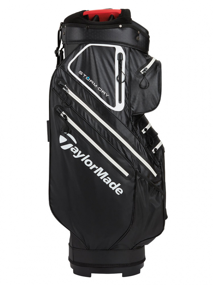 Taylormade Storm Dry Cartbag 2023 - Black/White/Red