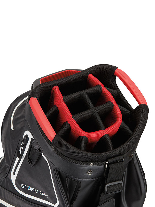 Taylormade Storm Dry Cartbag 2023 - Black/White/Red