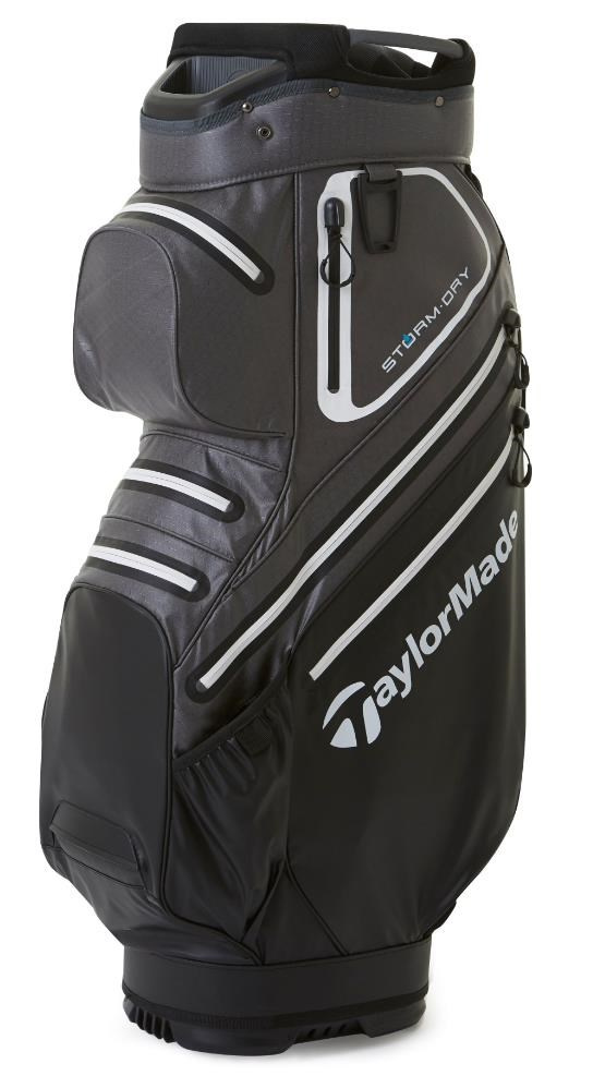 Taylormade Storm Dry Cartbag 2023 - Black/Grey/White