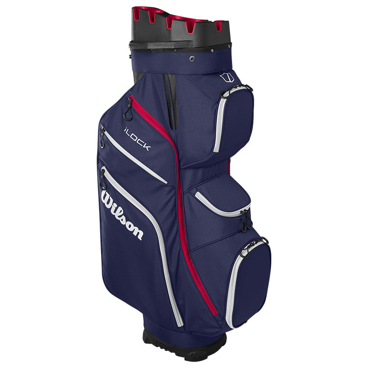 Wilson iLock 4 Cartbag - Navy/White/Red